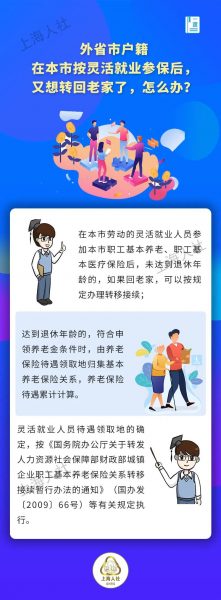 蚂蚁社保：外省市户籍在本市按灵活就业参保后，又想转回老家了，怎么办？