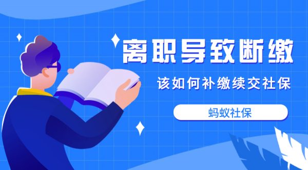 离职导致的社保断缴该如何补缴续交？ -蚂蚁社保