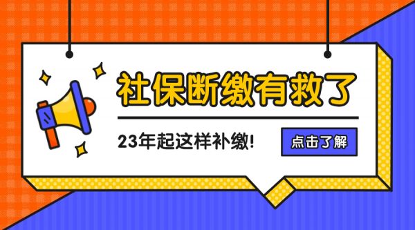 社保断缴的有救了，23年起这样补缴！ – 蚂蚁社保